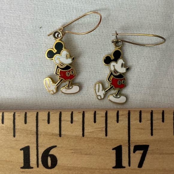 Vintage Walt Disney Mickey Mouse Earrings - Picture 2 of 4